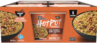 Top Ramen HotPot Fusions Coconut Curry Chicken Bowls 6 pk 4.8 oz. 4.8 oz